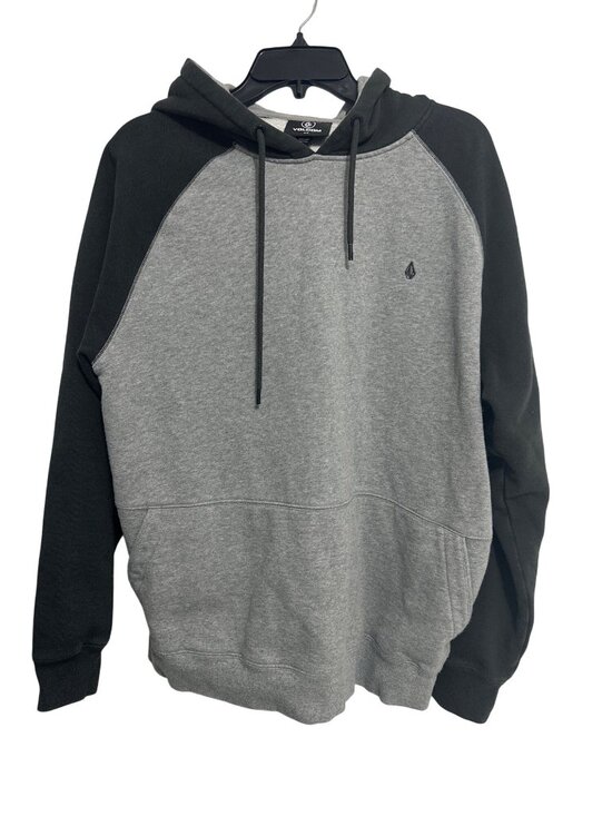 Volcom Other - Volcom Mens Gray & Black Pullover Hoodie Sweatshirt Size M